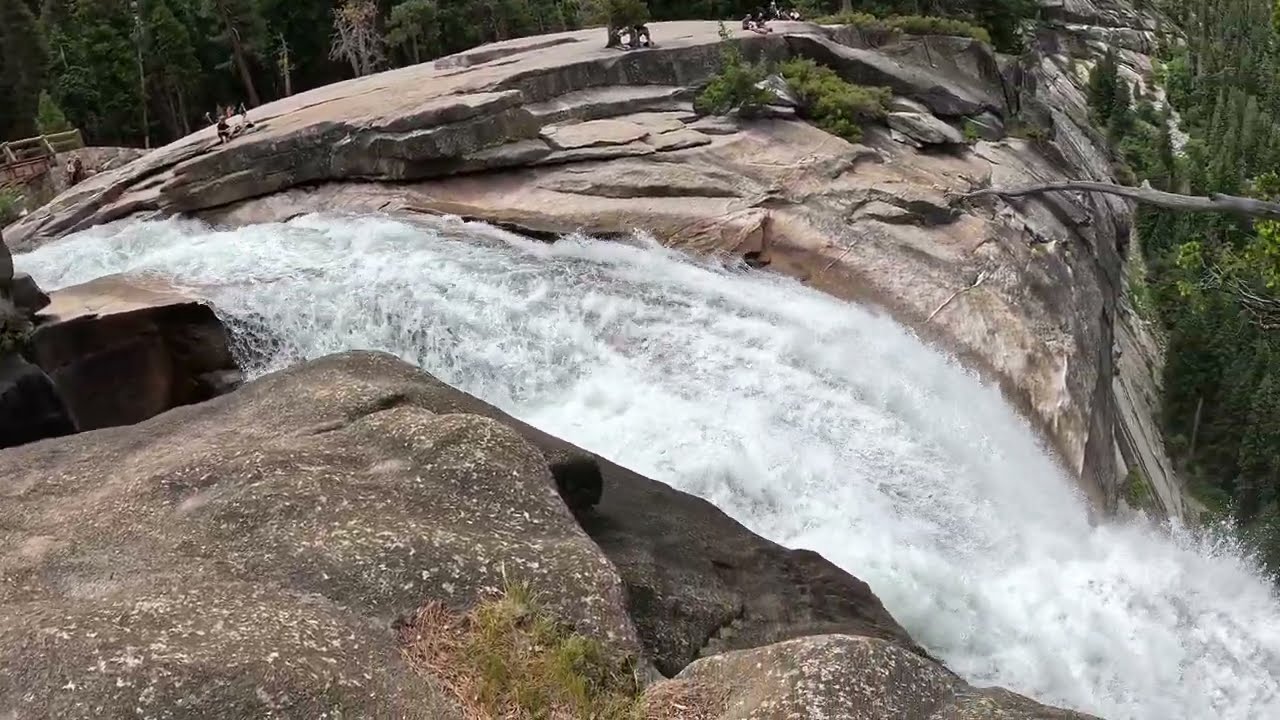 View from the top of Nevada Falls in Yosemite National Park
