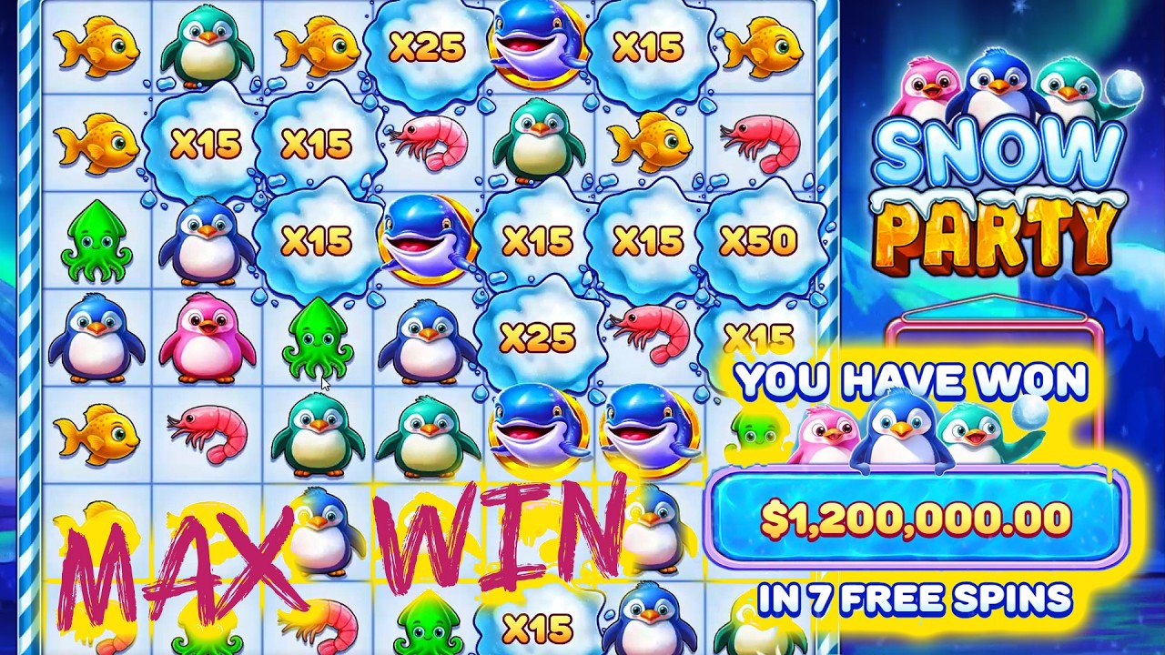CASINO forra no SNOW PARTY - Slot da Pragmatic - MAXWIN INSANO NA BET M&Aacute;XIMA!!! 5000X NA BET $240.