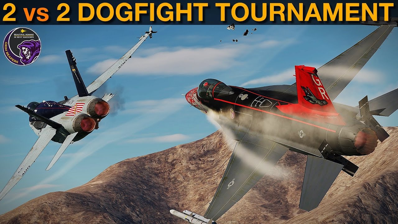 2 vs 2 PvP Dogfight Tournament (Vid 3 of 3 - Modern Jets) | DCS WORLD
