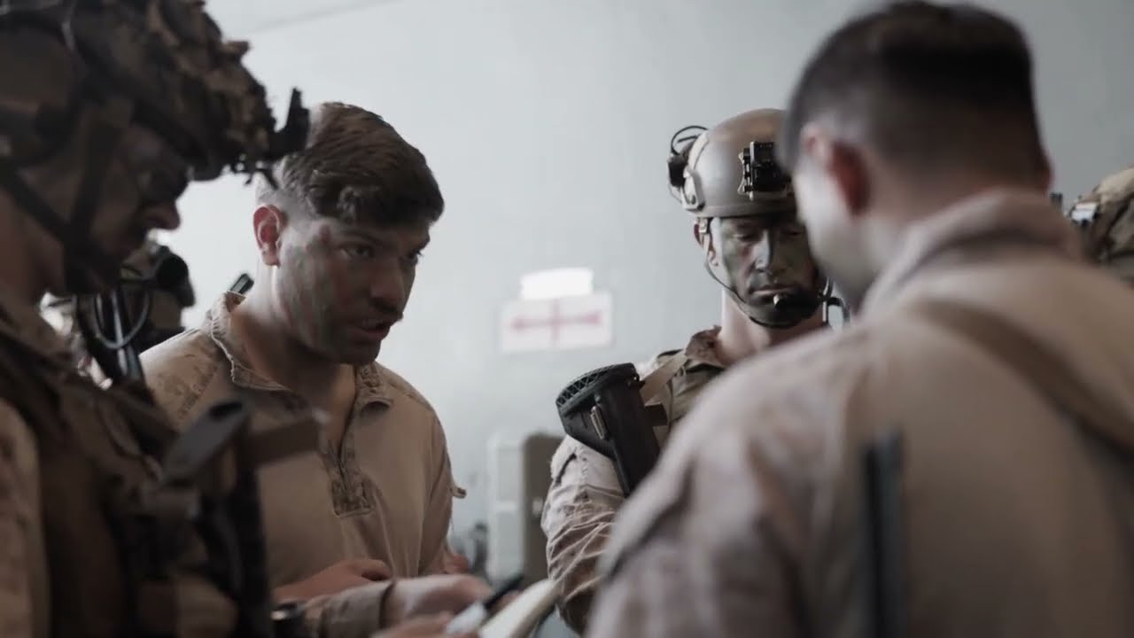 U.S. Marines and Sailors with the 11th Marine Expeditionary Unit