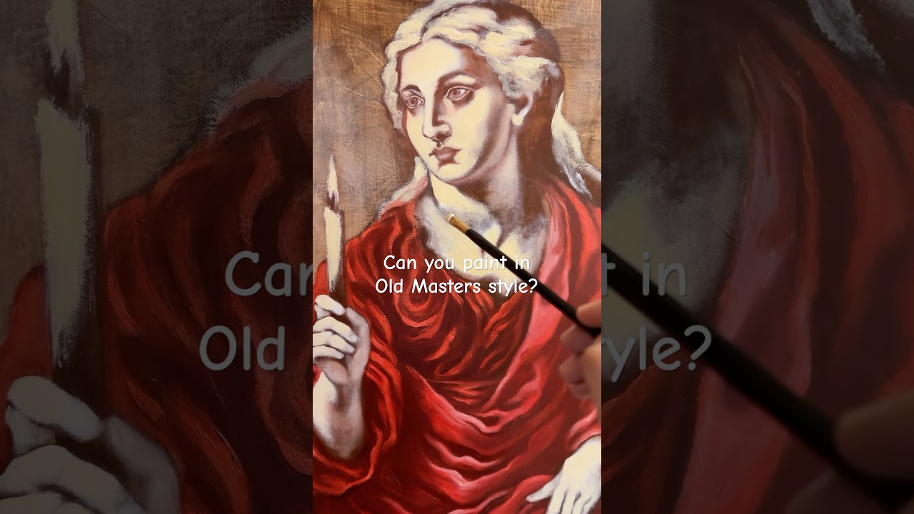 Oil Portrait in Classical style #artshorts #oldmasters #classicalpainting