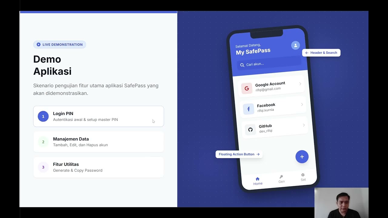 Aplikasi Password Management Flutter