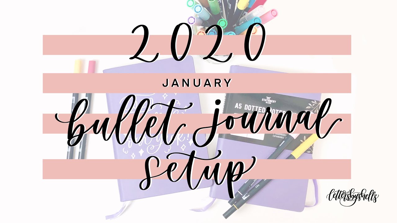 My January 2020 Bullet Journal Setup | First Time Bullet Journaling