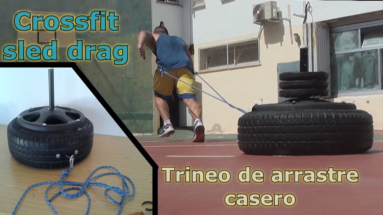 Homemade drag sled 'crossfit' (Tutorial trineo entrenamiento casero)
