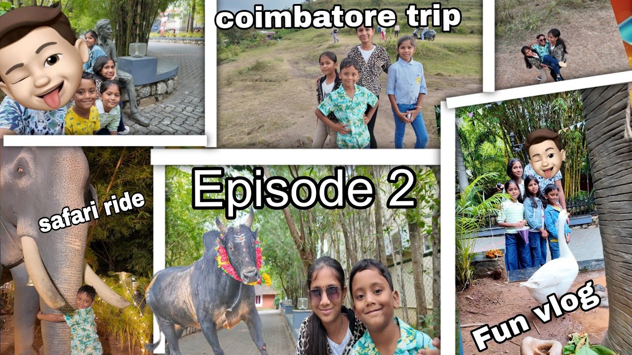 Pongal trip🥰🔥|Episode 2 of pongal celebrations|coimbatore vlog |safari ride|JPMID VLOGS😍🔥🤣