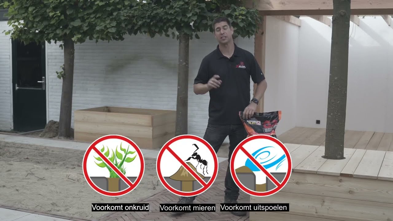 Verwerkingsvideo G2 XP Gator Sand op gebakken bestrating - A18 Sierbestrating