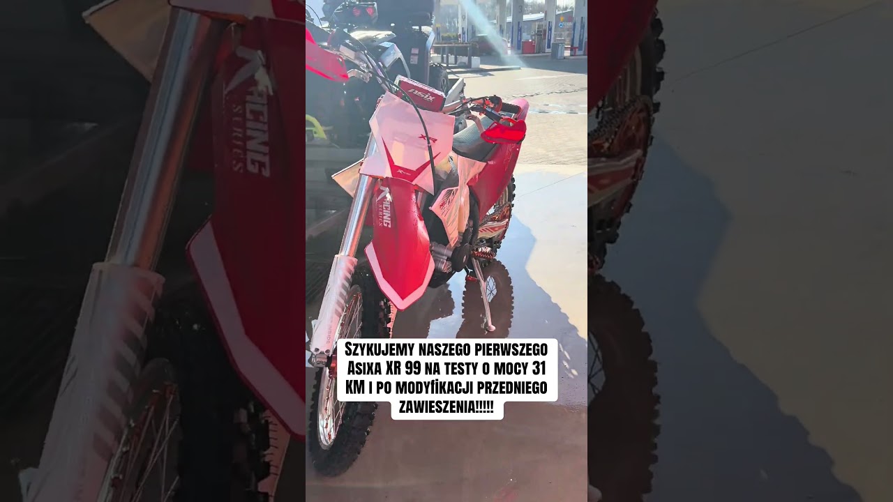 Szykujemy naszego pierwszego Asixa XR 99 na testy o mocy 31 KM i po modyfikacji przedniego zawiesze