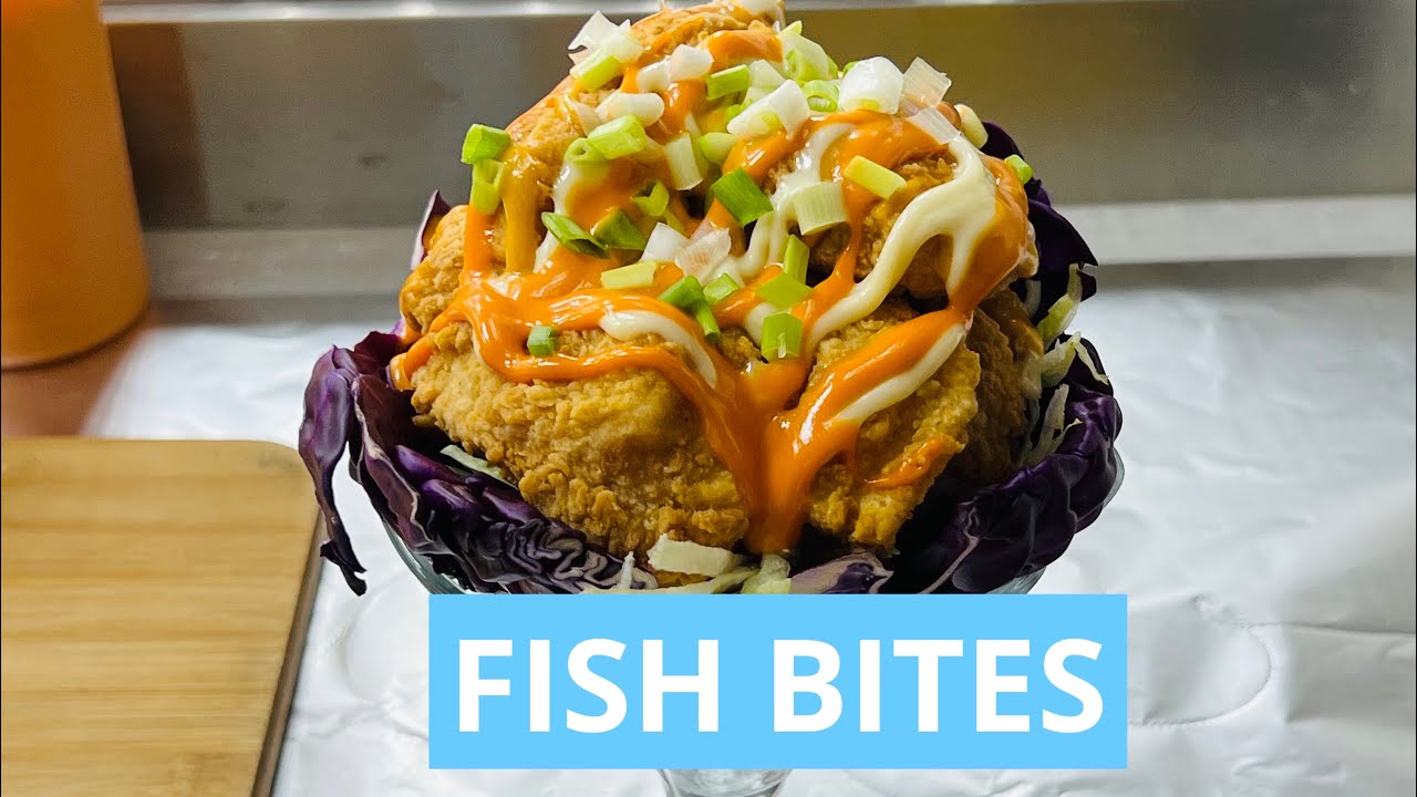 CRISPY FISH BITES/ by chef sharif.