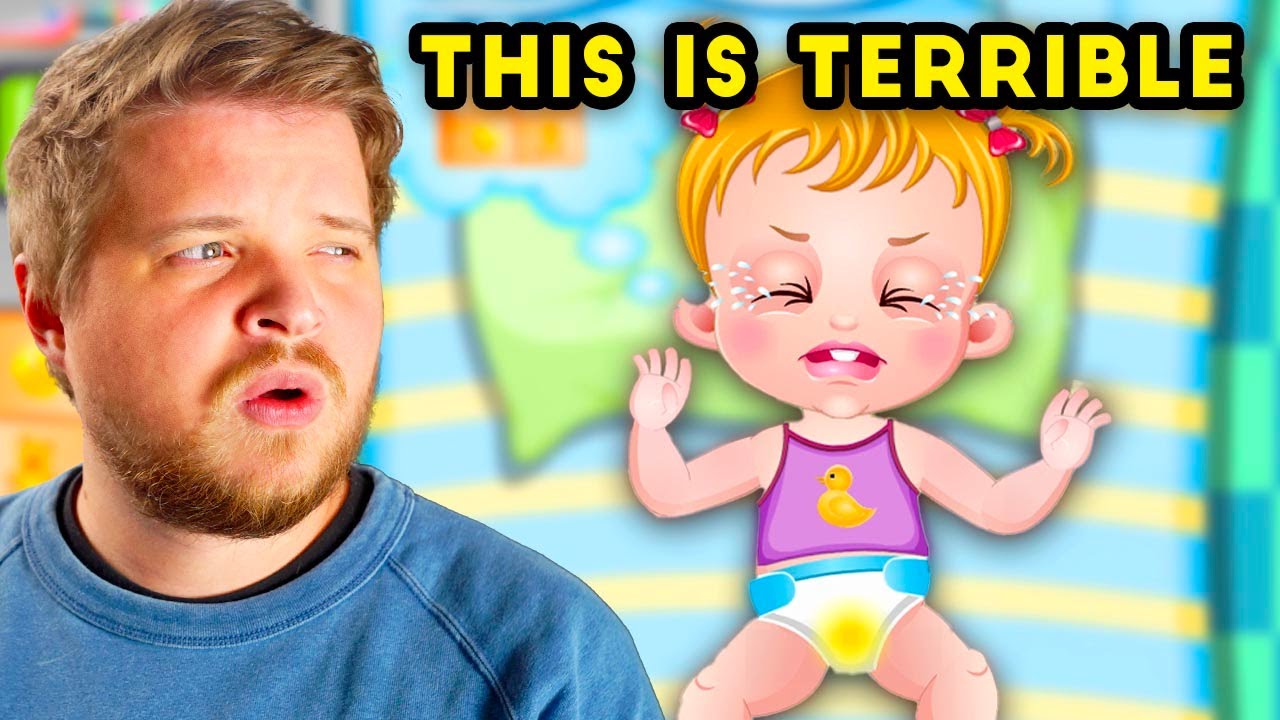 Играем в ПЕРВУЮ в истории игру Baby Hazel