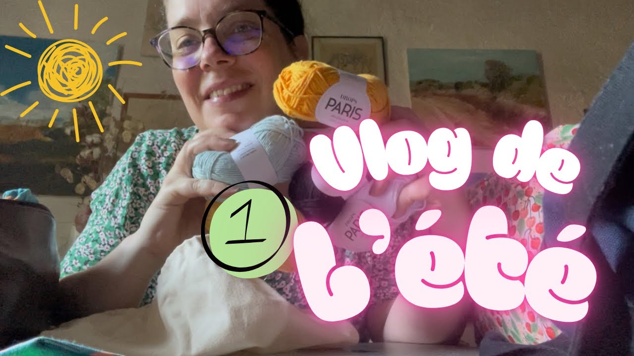 Vlog des vacances #1 &bull; Les projets dans mon sac