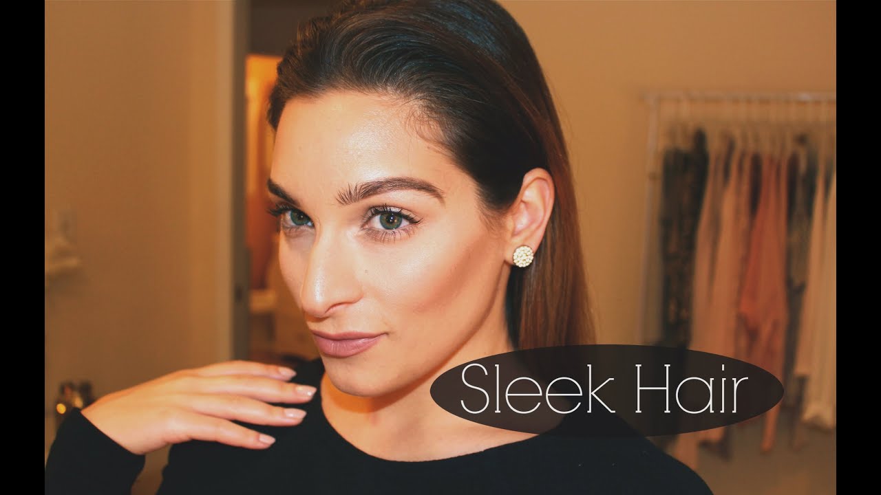 Slicked back | Sleek hair