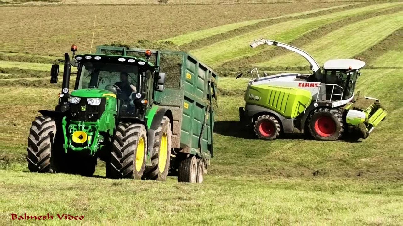 Fell Silage -Right Next to the Open Fell. Class Jaguar 950 Action.