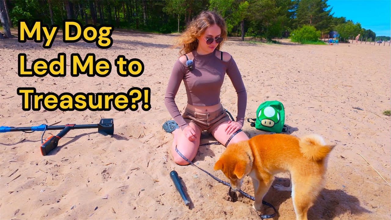 Young Girl & Dog Search a Giant Lake for Hidden Treasure 💎😱