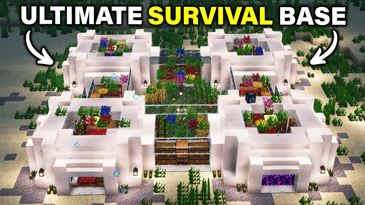 Minecraft Ultimate Underwater House Build Tutorial 🏡