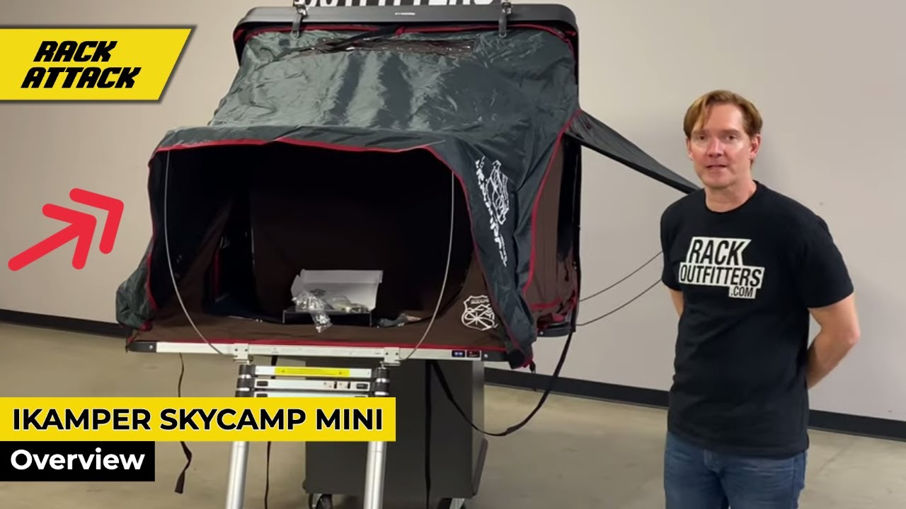 iKamper SkyCamp Mini Hard Shell Rooftop Tent Overview And Set Up