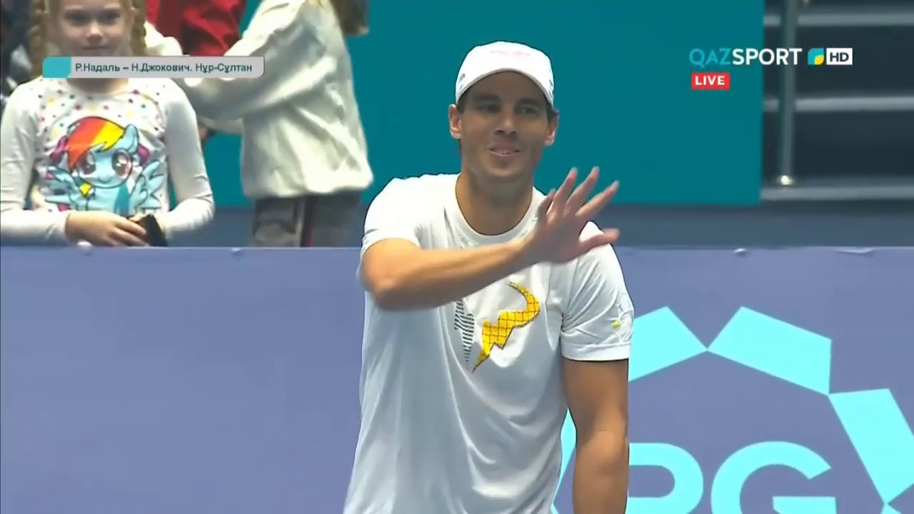 Rafael Nadal and Novak Djokovic in Kazakhstan / Tennis Clinic (24 Oct 2019)
