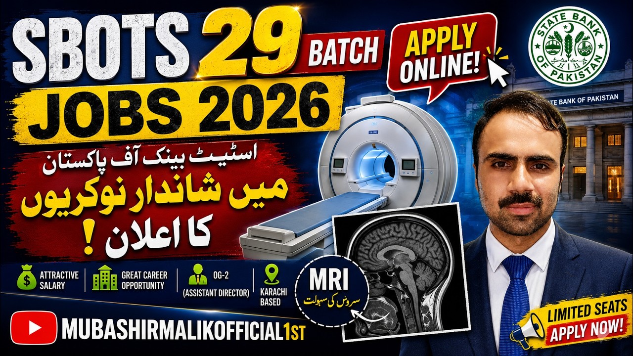 SBOTS 29th Batch Jobs 2026 🔥 | 60% Marks Required | OG-2 Assistant Director | Last Date 14 Sep 2026