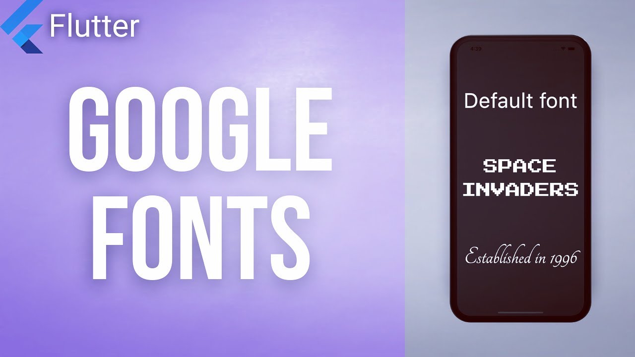 GOOGLE FONTS &bull; Flutter Package of the Day #02