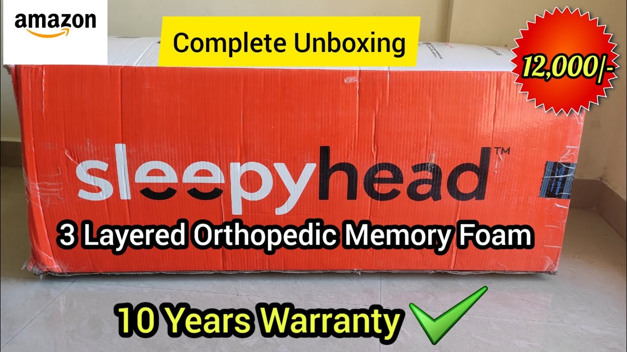 Sleepyhead Original Orthopedic Memory Foam Mattress || हिंदी Review & Unboxing ✅