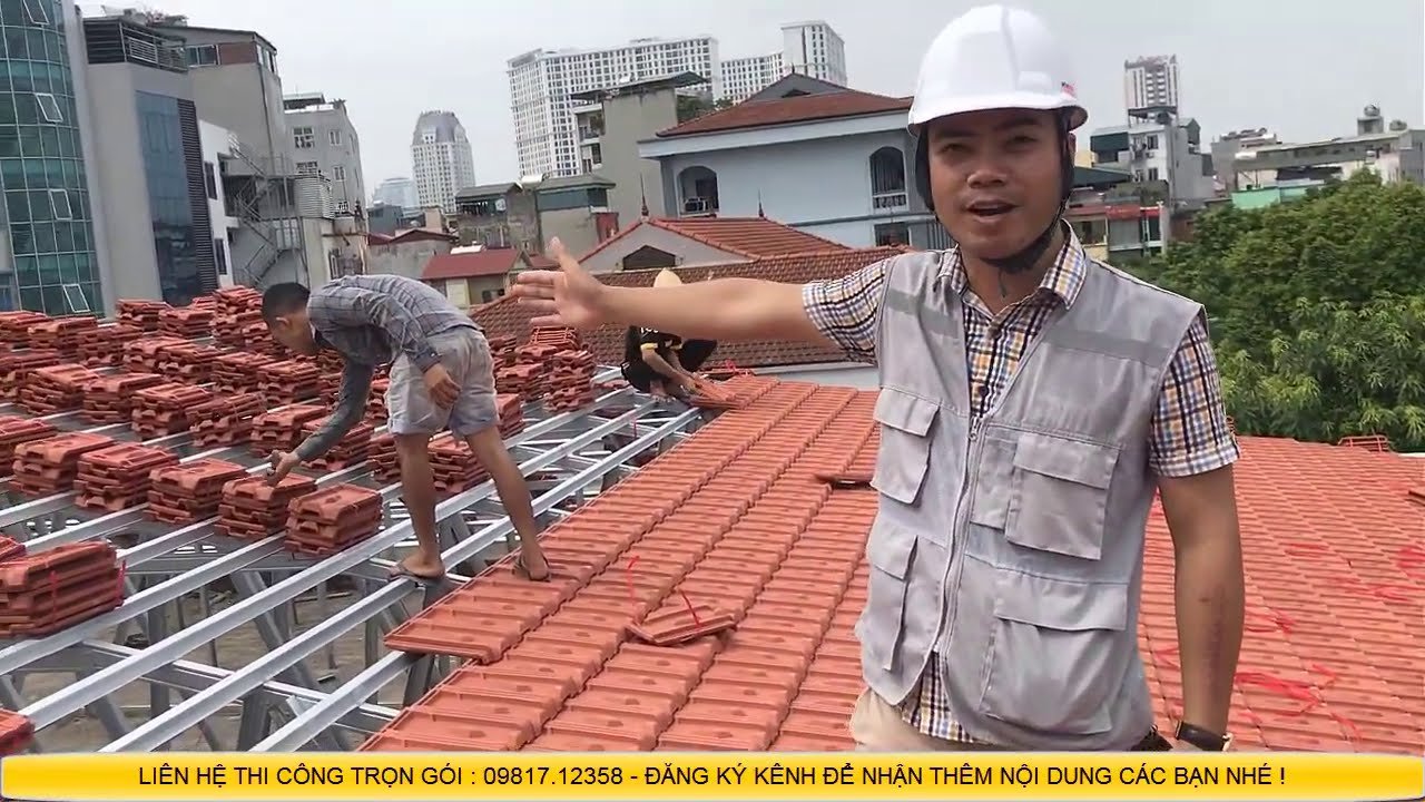 CÁCH LỢP NGÓI HẠ LONG 22 VIÊN . XỬ LÝ THẾ NÀO VỚI NGÓI CONG VÊNH