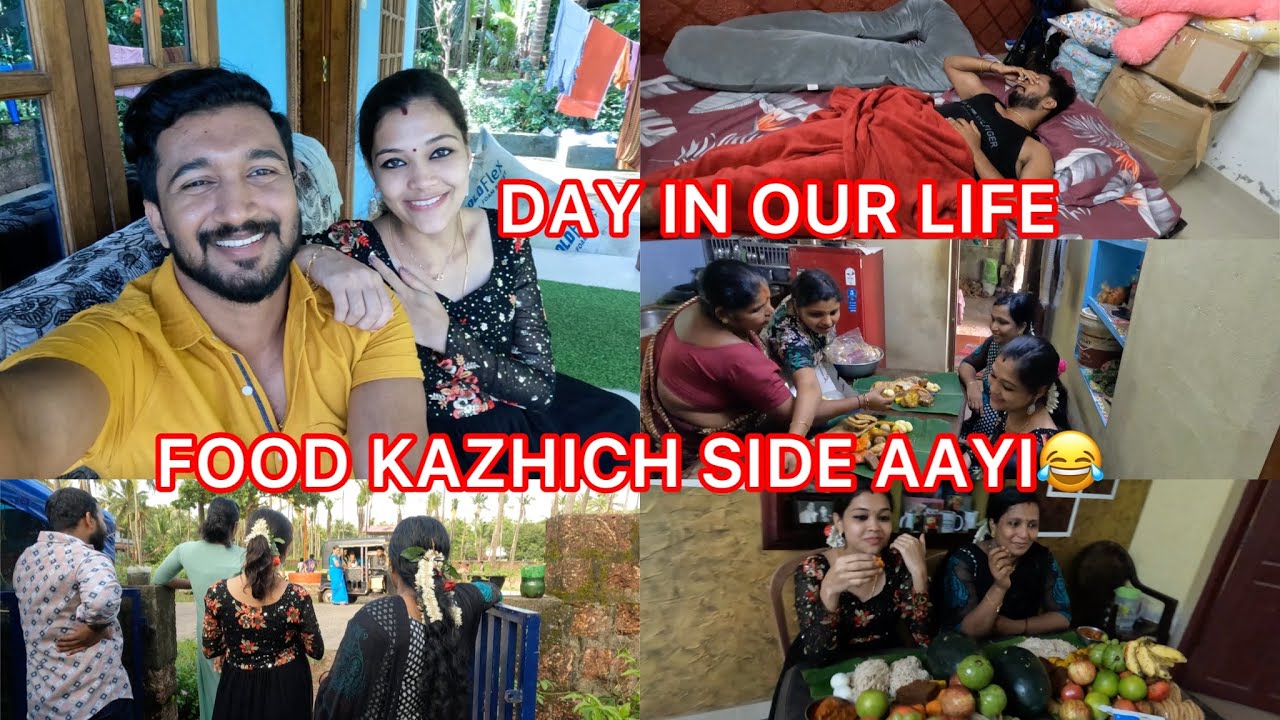 DAY IN OUR LIFE 😍 FOOD KAZHICH CHINNU ORU SIDE AAYI | Rajesh chinnu| Rajesh and chinnu |