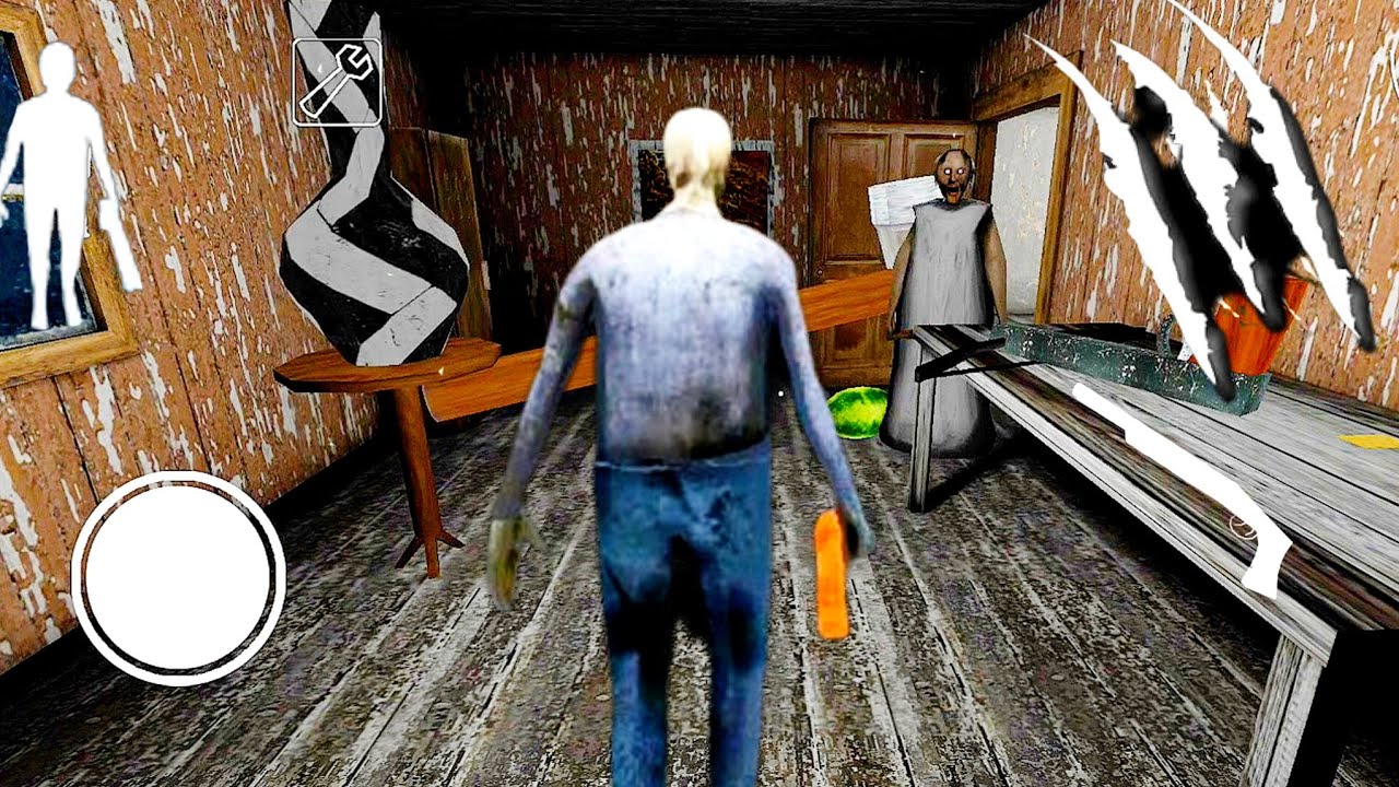 Playing As granny and grandpa again in granny chapter 2[Good mode menu]
