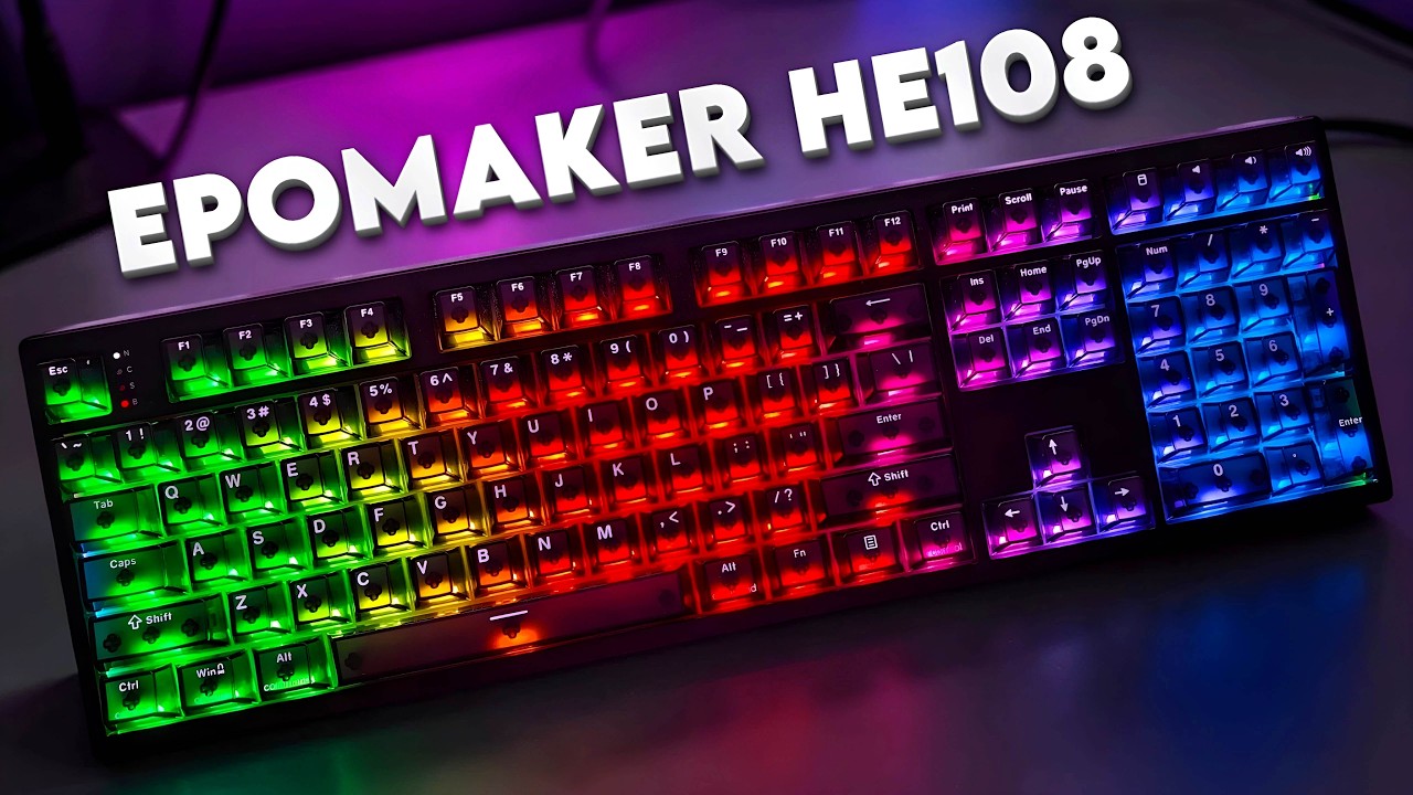 Самая ТИХАЯ магнитная клавиатура Epomaker HE108