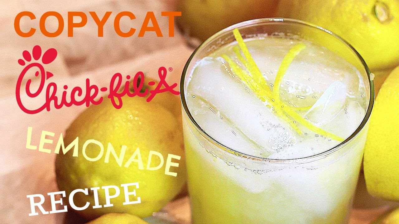 COPYCAT CHICK FIL A LEMONADE RECIPE