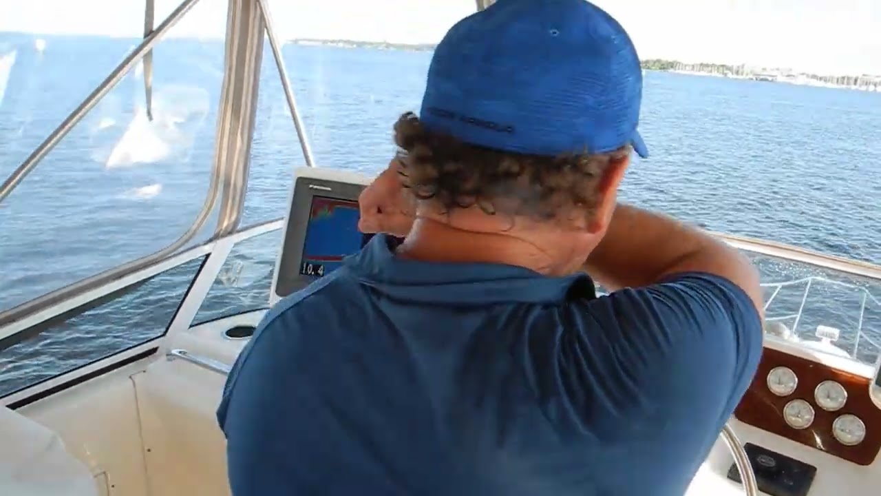 Tricky marina exit