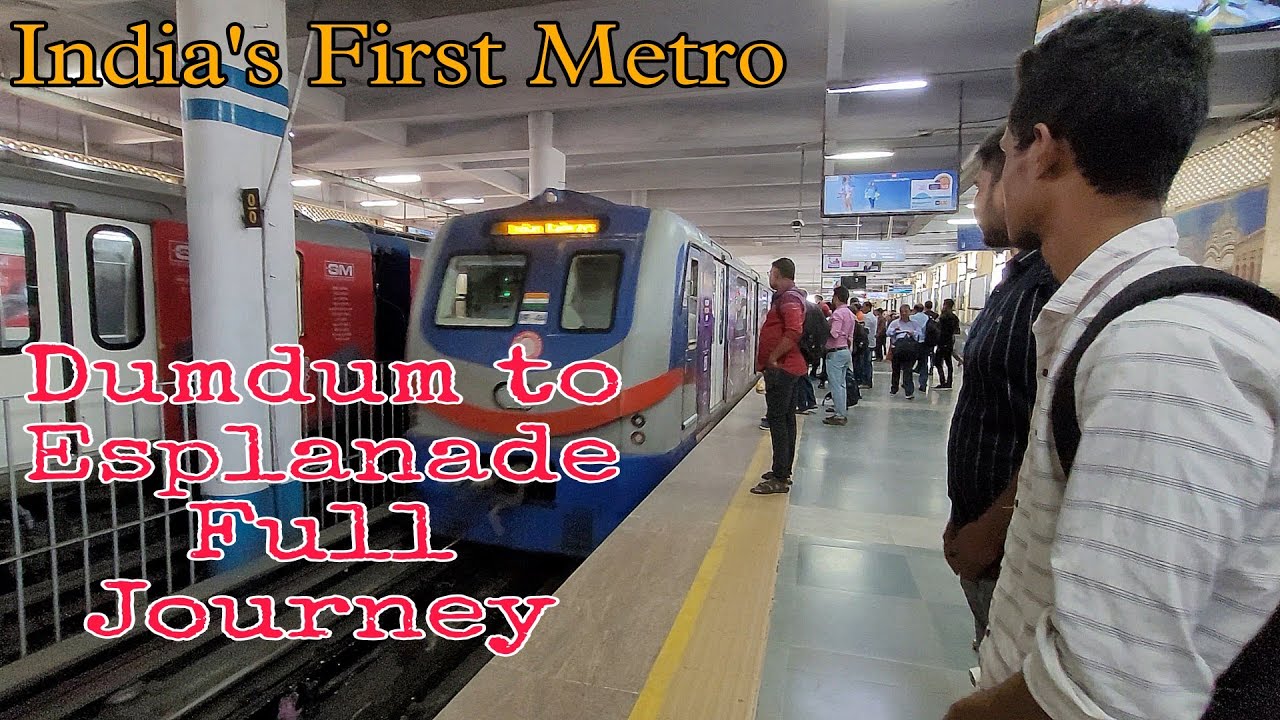 Dumdum to Esplanade Metro Journey Video || Kolkata Metro Journey || ভারতের প্রথম মেট্রো