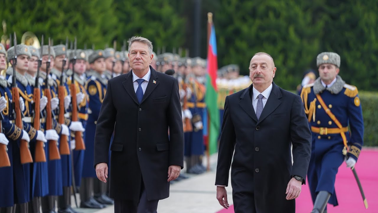 Primirea Președintelui României de către Președintele Republicii Azerbaidjan la Palatul Prezidențial