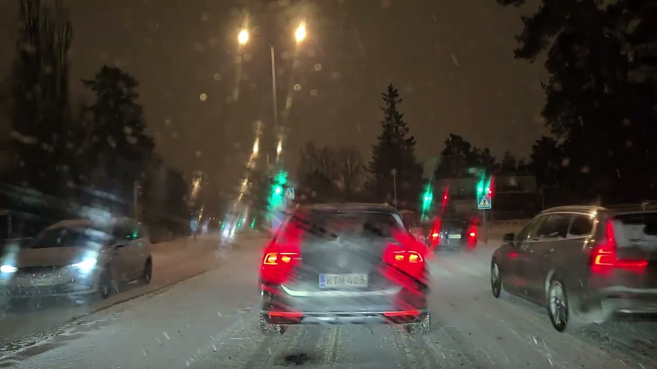 Severe Winter Driving in Finland | Heavy Snow | Challenging Driving Conditions for 2D Perception