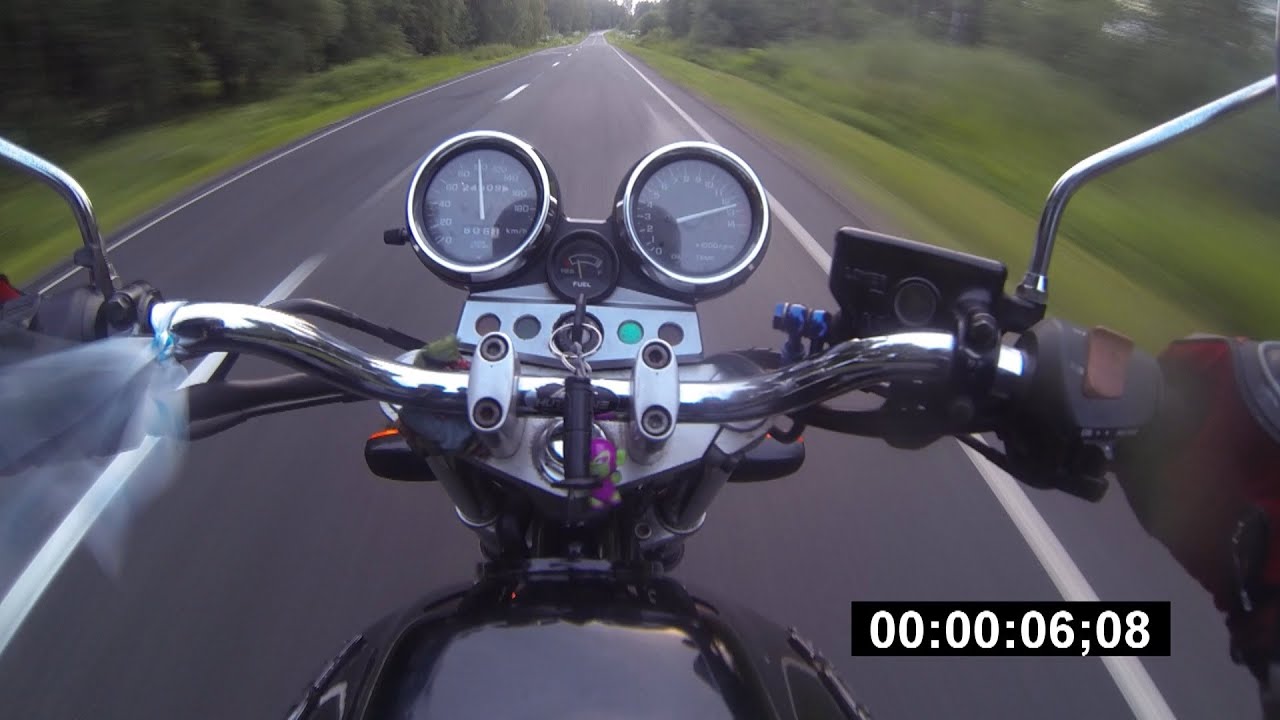 Разгон 0-100 км/ч МОЕЙ HONDA CB 400 SF Versoin S