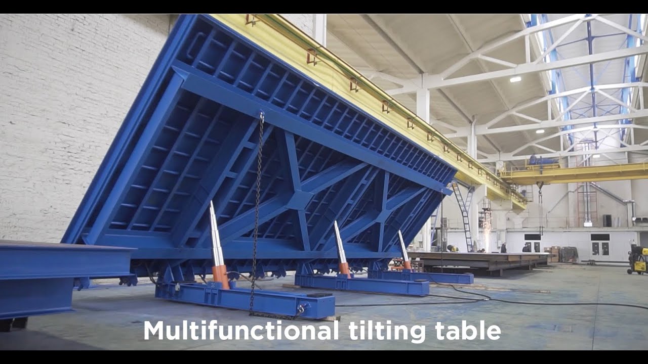 Multifunctional tilting table: manufacturing and shipping process