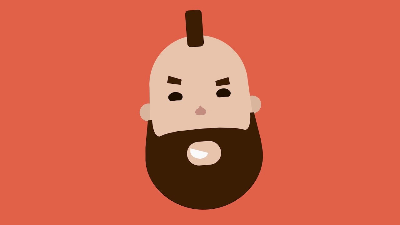C4D & AI Speed Art | Flat face animation