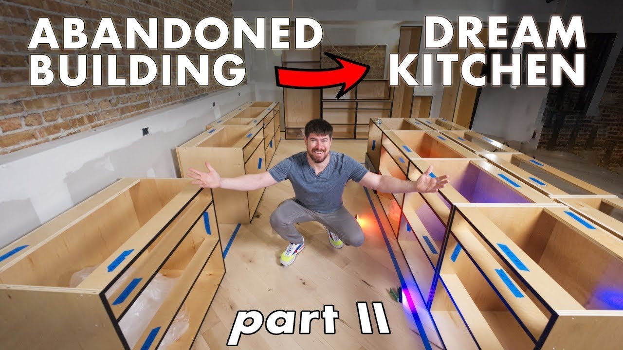 I built KITCHEN CABINETS!!   (ep. 26) Abandoned Building Renovation