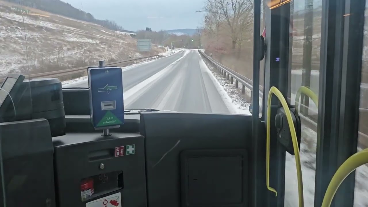 Busmitfahrt Linie 240 von Stadtbahnhof Eschwege nach Creuzburg Markt