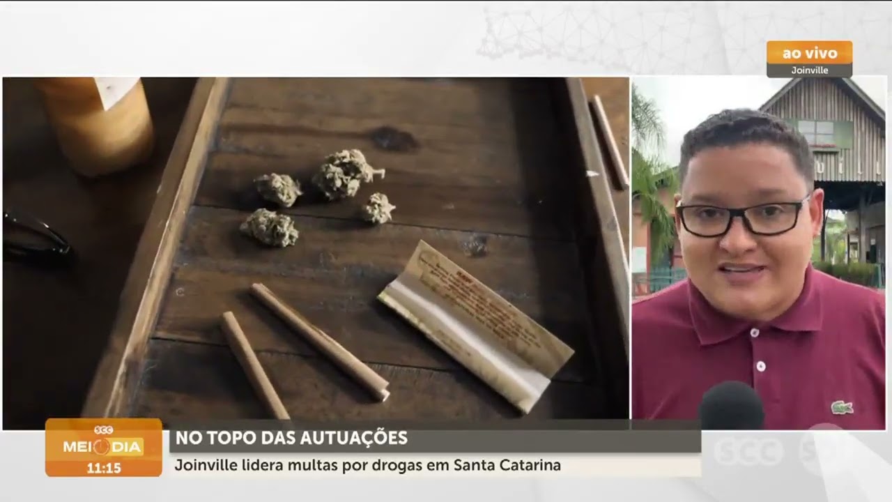 Joinville lidera multas por drogas em Santa Catarina