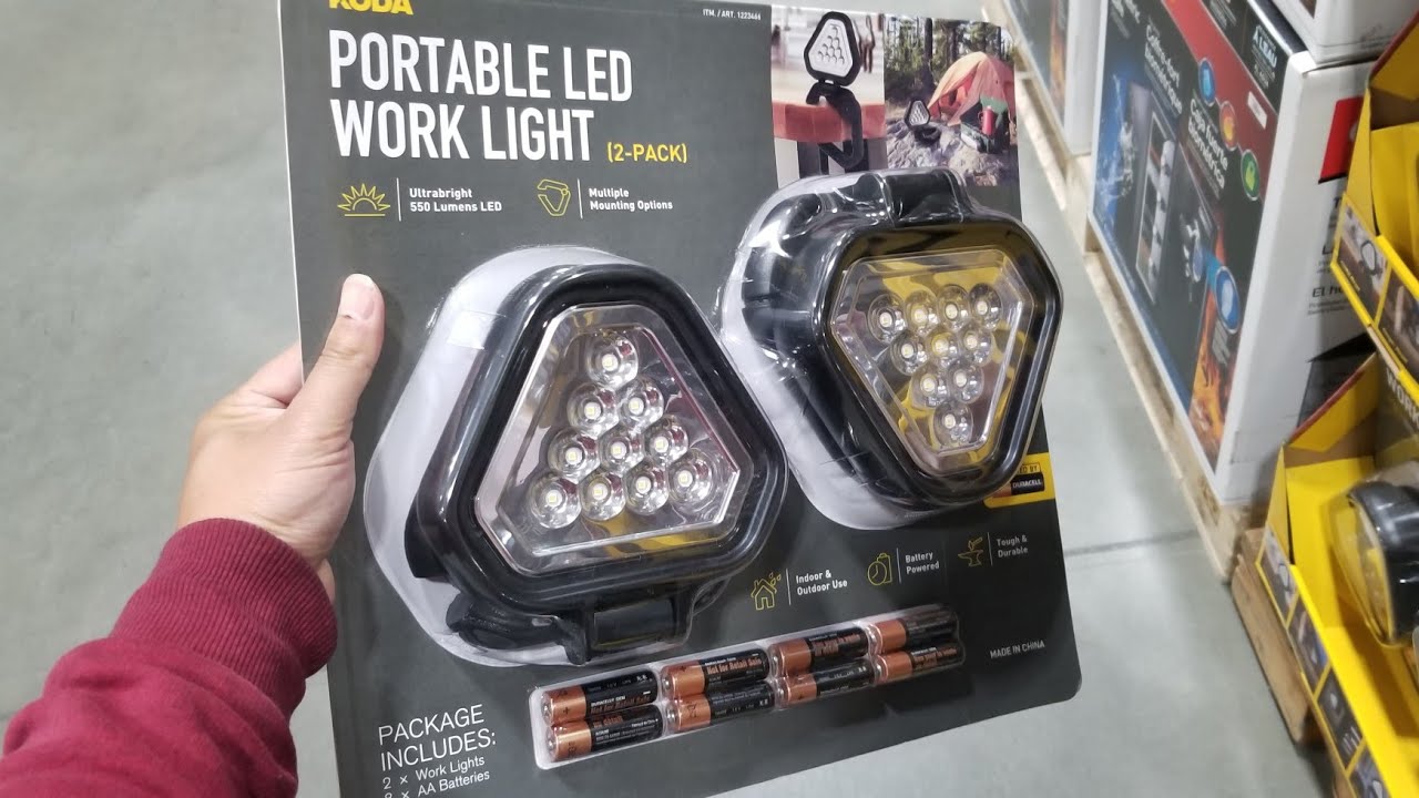 Costco KODA Portable LED Work Light - 2 Pack $29