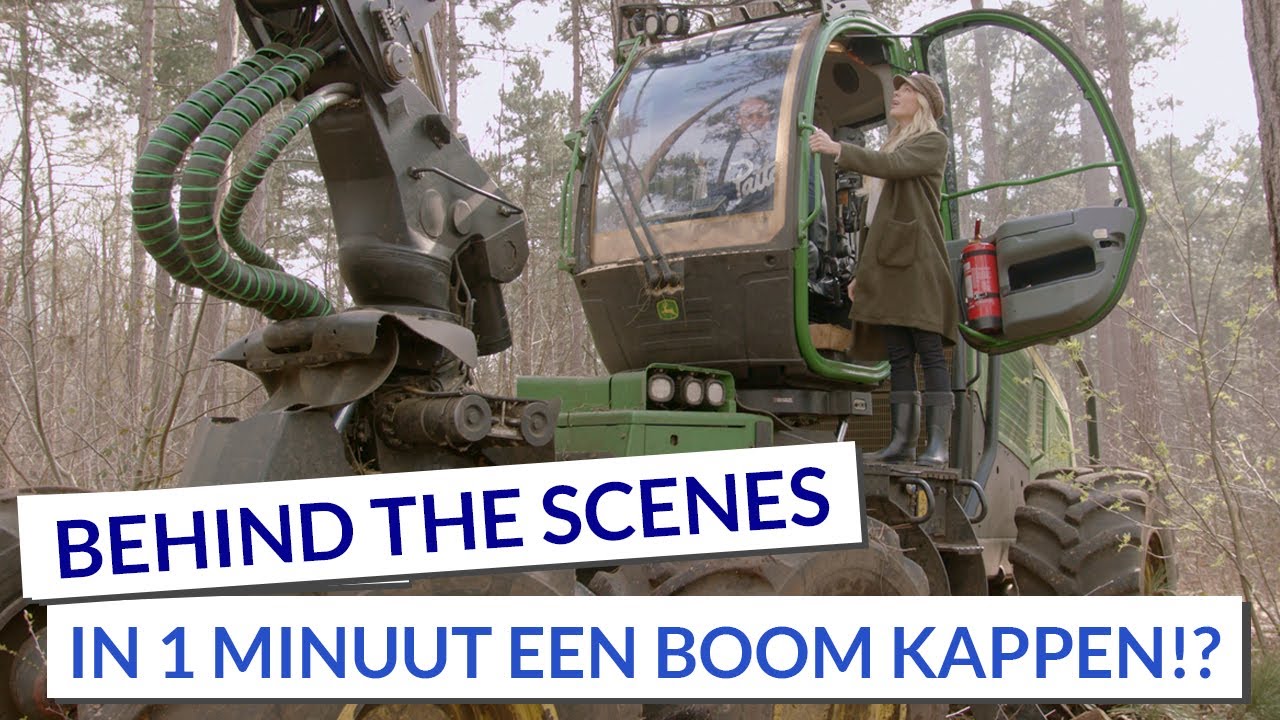 In 1 minuut een boom kappen!? | Behind the Scenes