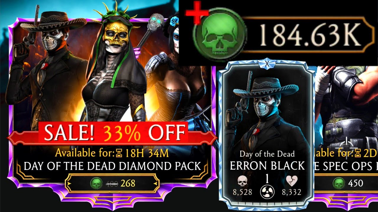 MK Mobile Day of the Dead Pack 268 SOULS WORTH IT!? | Spending 170,000 Souls! | Discount