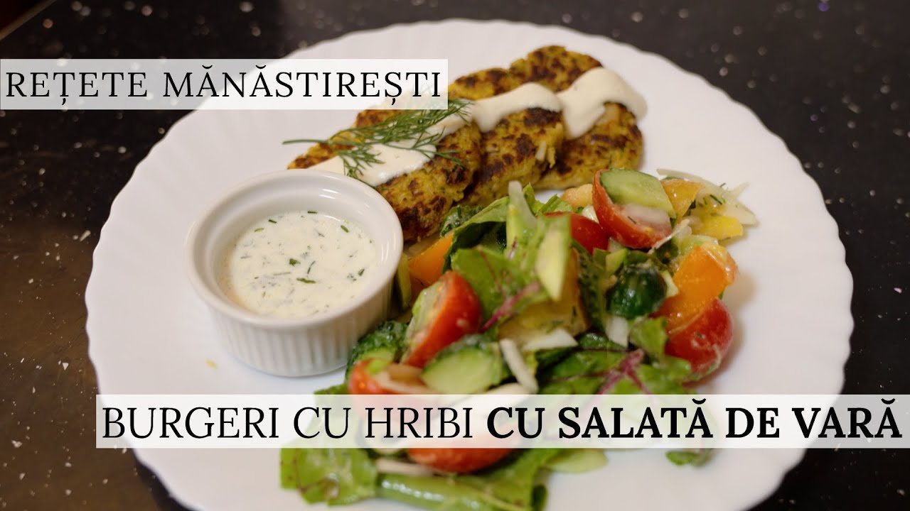 Burgeri sau chiftele de casă cu hribi – rețeta părintelui Silvan de la Sihăstria