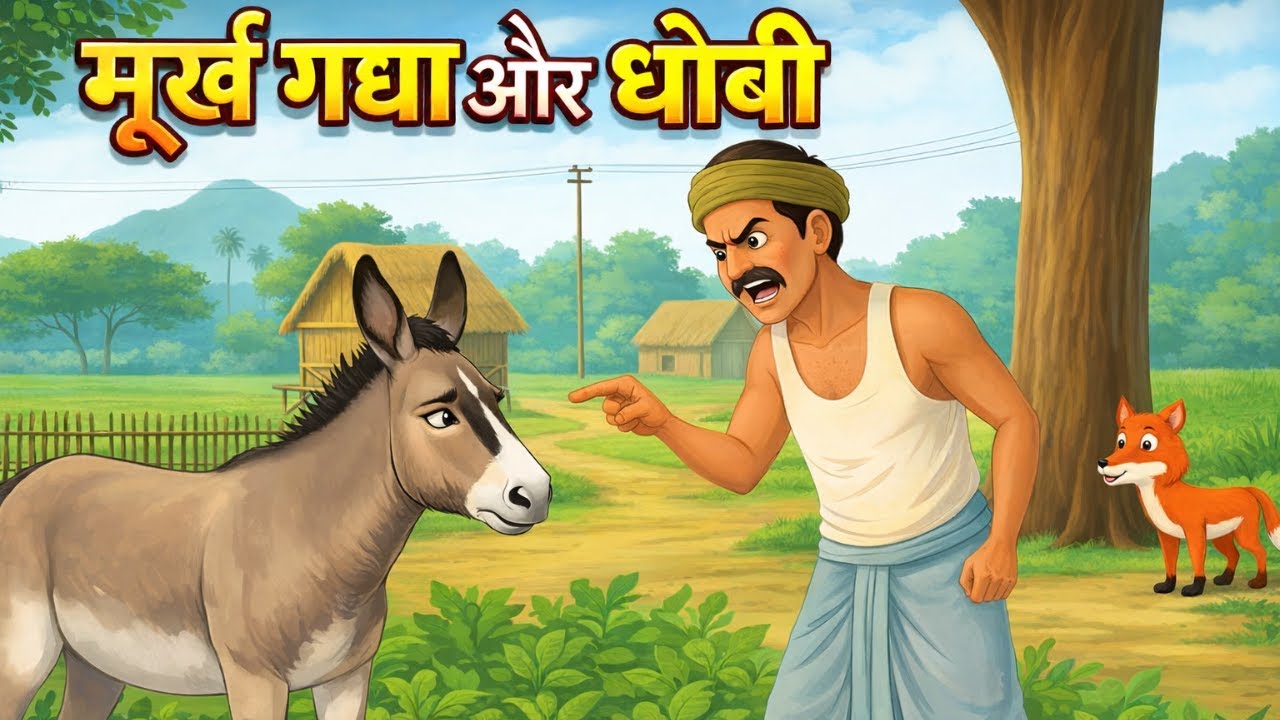 मूर्ख गधा और धोबी | Moorkh Gadha Aur Dhobi | Hindi Moral Story for Kids | Panchatantra story