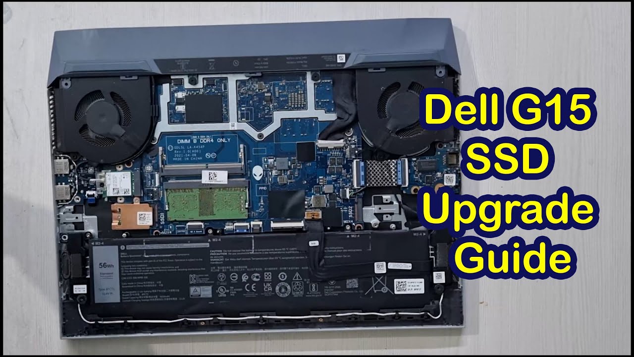 SSD upgrade on the Dell G15 | Install NVMe M2 SSD | Complete Setup Guide