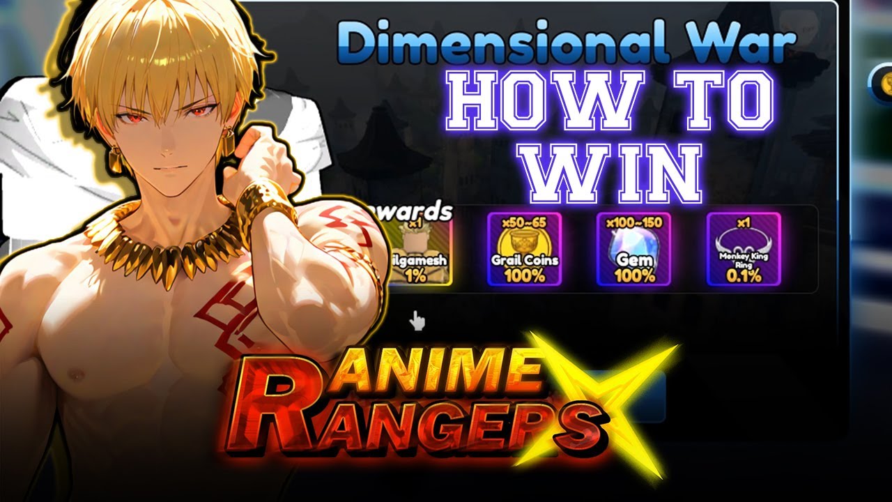 Как выиграть новую межпространственную войну в аниме Rangers X Roblox Gilgamesh Fate