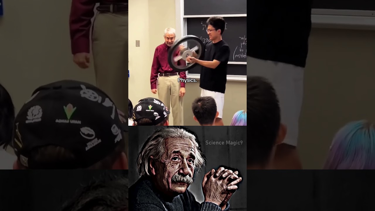 Sigma Physics Teacher🗿| Power of Physics😱 #shorts #physics #experiments #sigmarule #alberteinstein