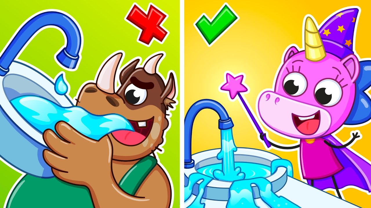 Qui a Volé Toute L'eau ?! | Monstre Dans les Toilettes + Dessins Animés pour Enfants🌊🧌| Petite Mimi🦄