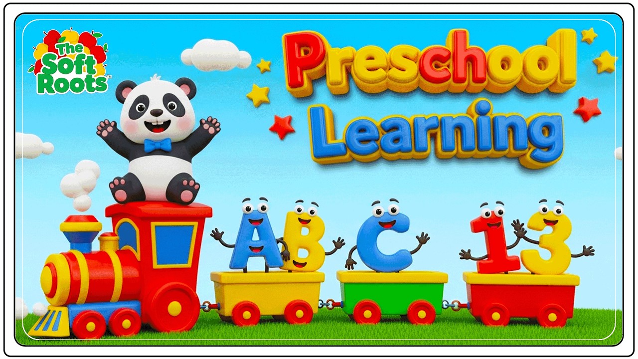 Preschool Learning activities for 3 year olds at home | Learn ABC Phonics Shapes Numbers Colors 🌈