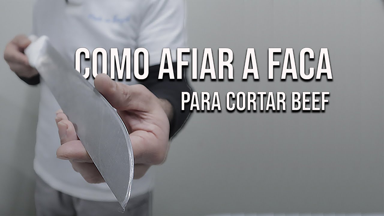 Como amolar a FACA de Açougueiro - Serjão jp