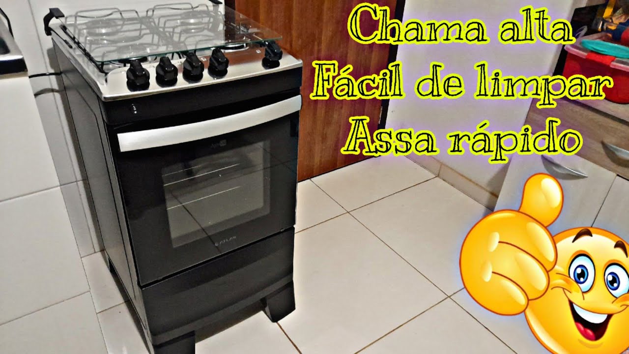 Fogão ATLAS AGILE UP 4 bocas + Dicas  de segurança